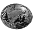 Fish & Stream Enameled Belt Buckle